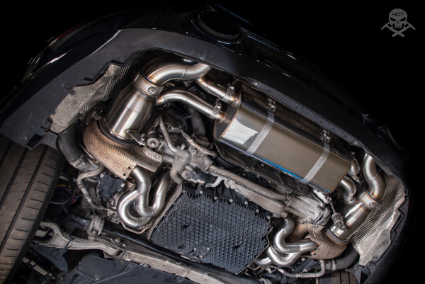 Klappenauspuff Porsche 992 Turbo S 89 mm Edelstahl